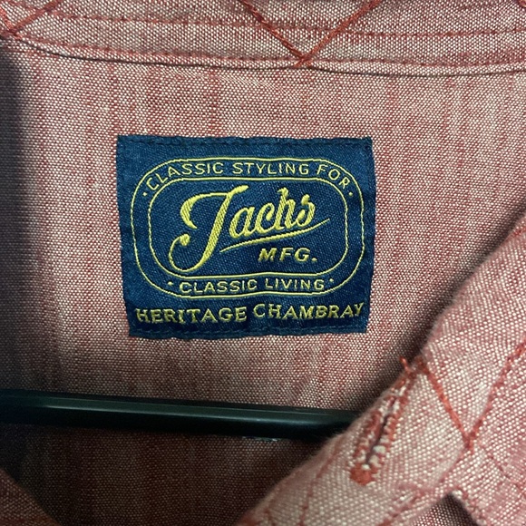XL Jacks Mfg Heritage Chambray button up shirt new with tags - Picture 2 of 5